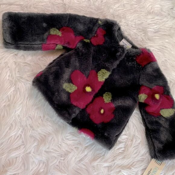 OshKosh B'gosh Other - 🍁Take 50% off🍁OSHKOSH Genuine Kids faux fur snap closure jacket size 18M
